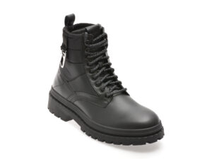 Ghete BOSS negre, 9188, din piele naturala