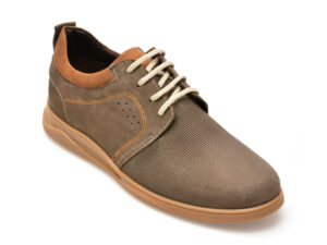 Pantofi OTTER maro, 249109, din nabuc