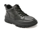 Ghete GRYXX negre, B31028, din piele naturala