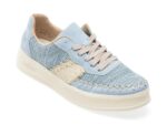 Pantofi RIEKER albastri, M8414, din material textil