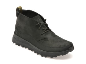 Ghete CLARKS negre, ATLTRDB, din nabuc