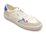 Pantofi PEPE JEANS albi, TRAVIS BRIT, din material textil