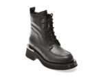 Ghete EPICA negre, H452B, din piele naturala