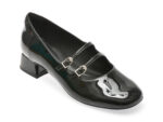 Pantofi CLARKS negri, DAI30SH, din piele naturala lacuita