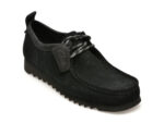 Mocasini CLARKS negri, WALLABEE FTRE LO, din piele intoarsa