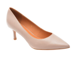 Pantofi EPICA gri, E7601, din piele naturala