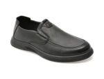 Mocasini OTTER negri, 50332, din piele naturala