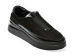 Pantofi IMAGE negri, 1069348, din piele intoarsa