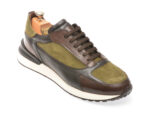 Pantofi LE COLONEL maro, 66437, din piele intoarsa
