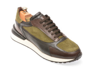 Pantofi LE COLONEL maro, 66437, din piele intoarsa