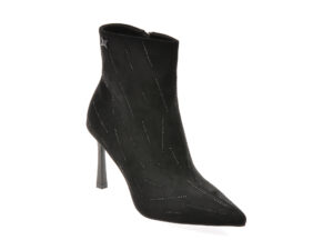 Botine elegante LAURA BIAGIOTTI negre, 8828, din piele ecologica