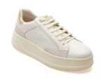 Pantofi GEOX albi, D46WVE, din piele naturala