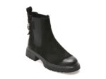 Ghete EPICA negre, DX827, din piele naturala