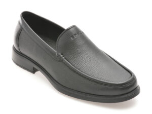 Mocasini EPICA negri, J261, din piele naturala