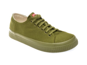 Pantofi CAMPER kaki, PEU RODA, din material textil