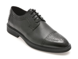 Pantofi eleganti OTTER negri, SN30008, din piele naturala