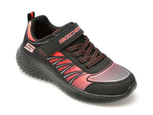 Pantofi sport SKECHERS negri, BOUNDER, din material textil
