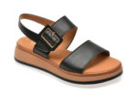 Sandale GABOR negre, 42744, din piele naturala