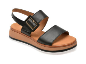 Sandale GABOR negre, 42744, din piele naturala