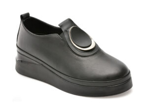 Pantofi EPICA negri, 1776005, din piele naturala