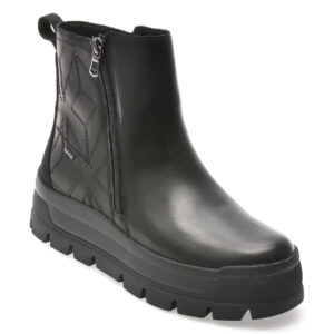 Ghete GEOX negre, D46WSG, din piele naturala