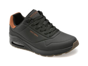 Pantofi sport SKECHERS negri, UNO, din piele ecologica