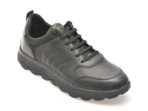 Pantofi GEOX negri, U46BYB, din piele naturala