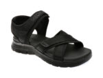 Sandale SKECHERS negre, FLEX APPEAL 4.0, din material textil