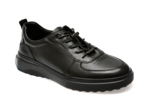 Pantofi OTTER negri, 223612, din piele naturala