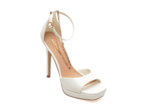 Sandale elegante ALDO albe, PRISILLA 100, din piele ecologica