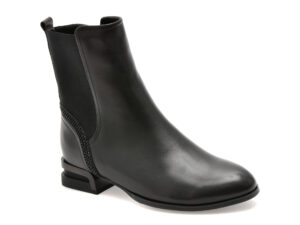 Ghete EPICA negre, 3R875, din piele naturala