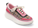 Pantofi Steve Madden roz, DOUBLET, din material textil