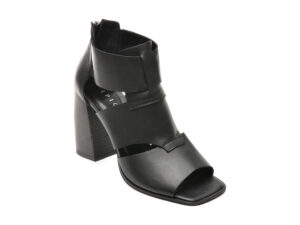 Sandale EPICA negre, 2352, din piele naturala