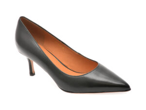 Pantofi EPICA negri, E7601, din piele naturala