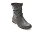Ghete RIEKER negre, Z7193, din piele naturala