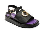 Sandale IMAGE negre, 3154142, din piele naturala