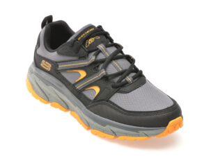 Pantofi sport SKECHERS negri, D LUX JOURNEY, din material textil