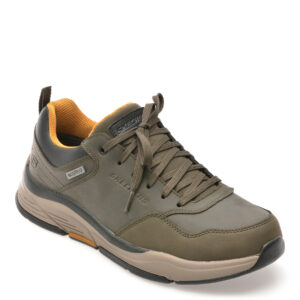 Pantofi sport SKECHERS kaki, BENAGO, din piele naturala