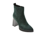 Botine EPICA verzi, H478B, din piele intoarsa