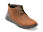 Ghete SKECHERS maro, PROVEN, din piele naturala