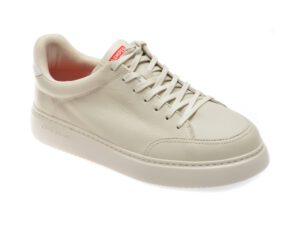 Pantofi CAMPER albi, RUNNER K21, din piele naturala