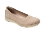 Balerini SKECHERS gri, BE-COOL, din material textil