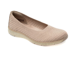 Balerini SKECHERS gri, BE-COOL, din material textil