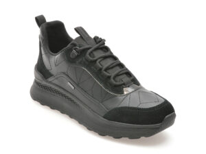 Pantofi GEOX negri, D46WPD, din piele naturala