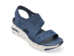 Sandale SKECHERS bleumarin, ARCH FIT, din material textil