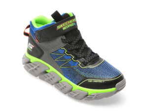 Ghete SKECHERS albastre, TECH-GRIP, din material texil