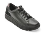 Pantofi GEOX negri, D46XFG, din piele naturala