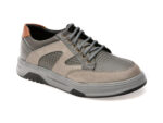 Pantofi OTTER gri, 1374, din piele naturala