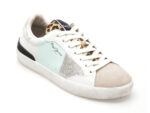 Pantofi PEPE JEANS gri, LANE SHINE, din piele ecologica
