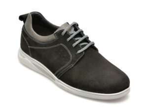 Pantofi OTTER negri, 249109, din nabuc